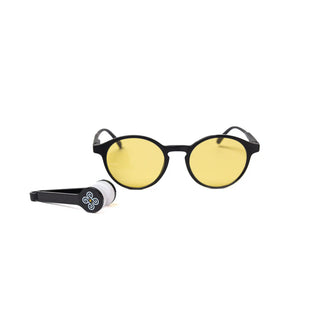 V91 Black Frame - Yellow Lens (Photochromic Blue Light Blocking)